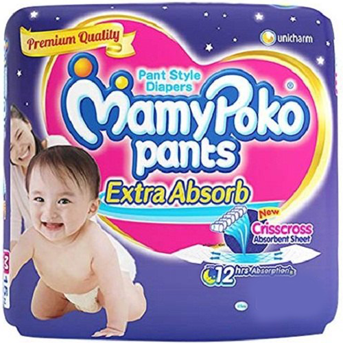 Mamypoko Pants - Extra Absorb Baby Diaper, Small (Pack Of 84)